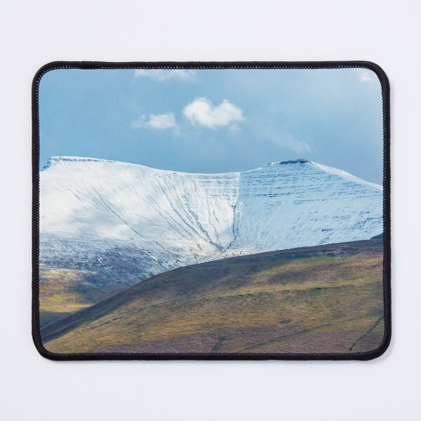 Item preview, Pen y Fan and Corn Du in winter snow photographed from Mynydd Illtyd Common on a bright and cold day. Central Brecon Beacons.  designed and sold by Cameranick.