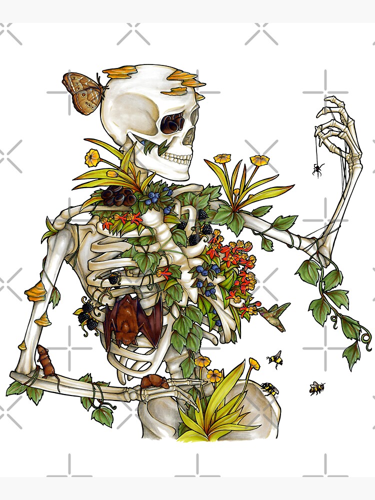 Thumbnail 5 of 5, Tote Bag, Bones and Botany designed and sold by E Moss.