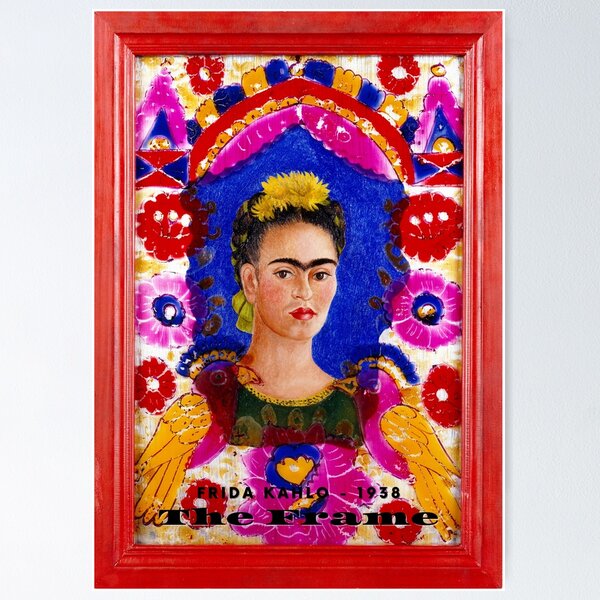 Item preview, Frida Kahlo The Frame 1938 , artist, feminist, painter, Frida Kahlo art, Mexican art designed and sold by IvintageArt.