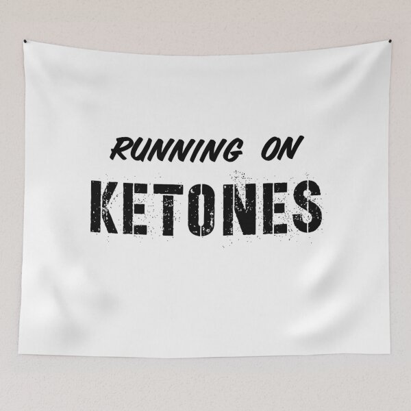 Item preview, Running on Ketones, Keto life. Funny Keto apparel #KetoDiet #Ketosis #ketoholic designed and sold by AmazingEcraft.
