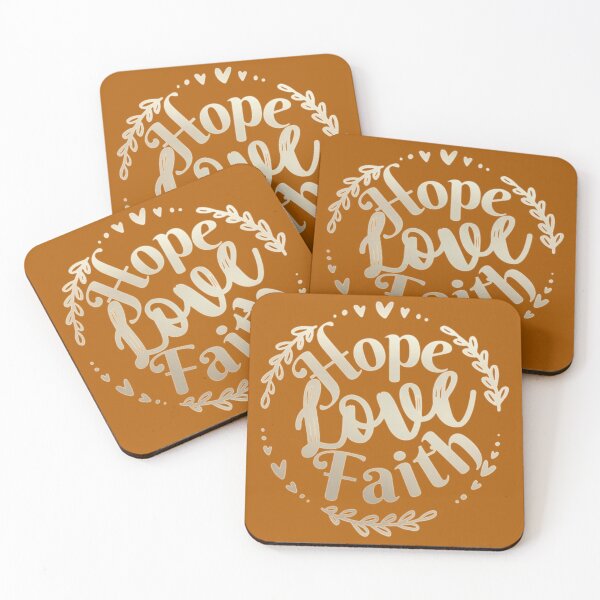 Item preview, Hope, Love, Faith. Christian art. designed and sold by ConArte.