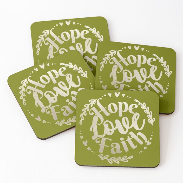 Item preview, Hope, Love, Faith. Christian art. designed and sold by ConArte.