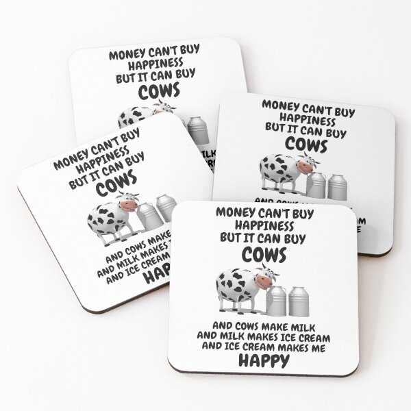 Item preview, MONEY CAN'T BUY HAPPINESS BUT IT CAN BUY COWS designed and sold by forgodandcountr.