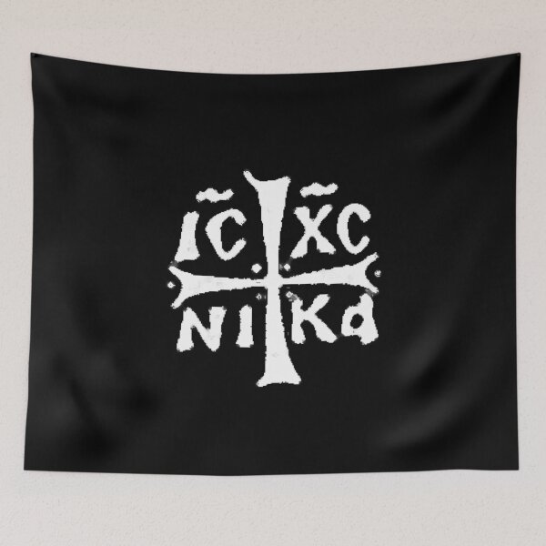 Item preview, Jesus Christ Conquers Christian Symbol IC XC NIKA  designed and sold by The Junto Shop.