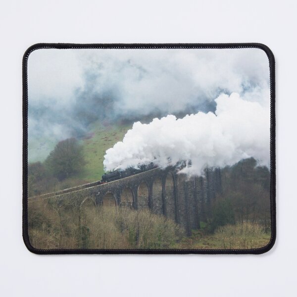 Item preview, Two Steam Trains crossing the Cynghordy Viaduct in Carmarthenshire Mid Wales designed and sold by Cameranick.