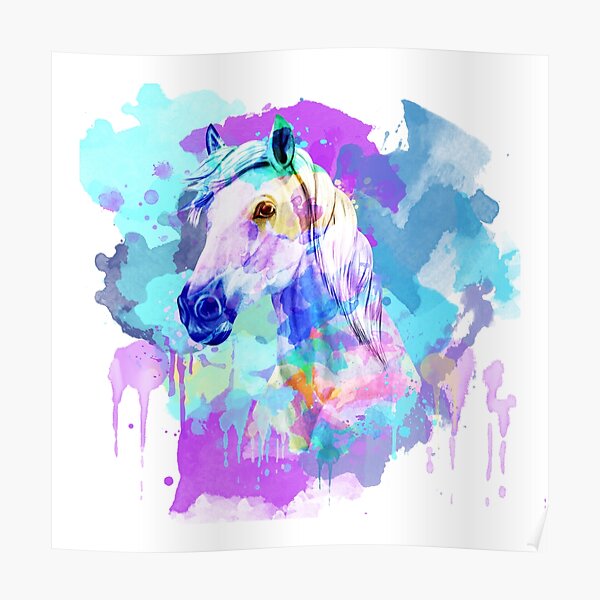 "Horse Watercolor Painting, Watercolor Horse, Horse art, Horse Portrait