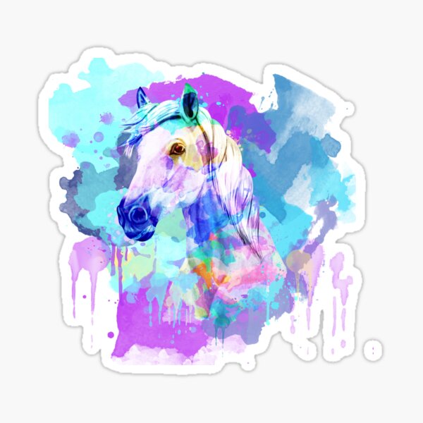 Item preview, Horse Watercolor Painting, Watercolor Horse, Horse art, Horse Portrait designed and sold by RomanDigitalArt.