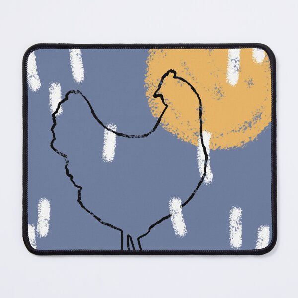 Item preview, Orange and Indigo Chicken designed and sold by Rachael Martin.