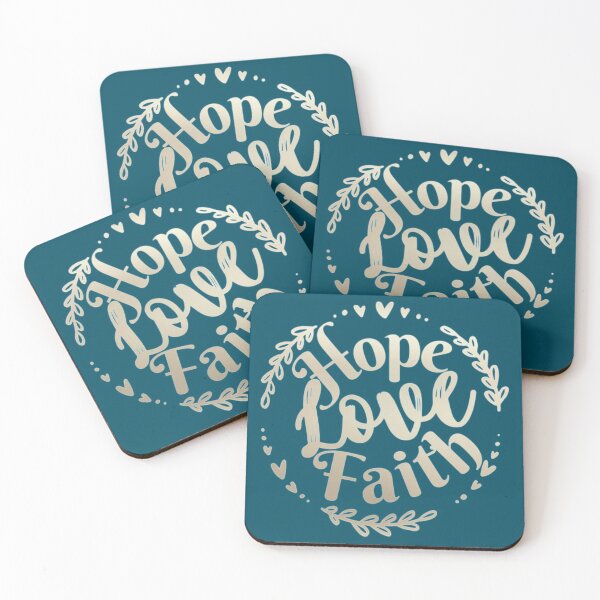 Item preview, Hope, Love, Faith. Christian art. designed and sold by ConArte.