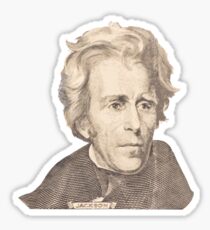 Portrait of Andrew Jackson Sticker