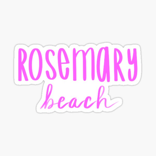 Item preview, Rosemary beach Typography of beach of Florida designed and sold by Floridaseaside.