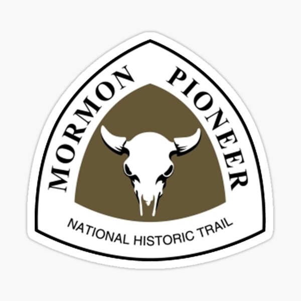 4" MORMON PIONEER NATIONAL HISTORIC TRAIL HELMET BUMPER STICKER DECAL USA MADE 