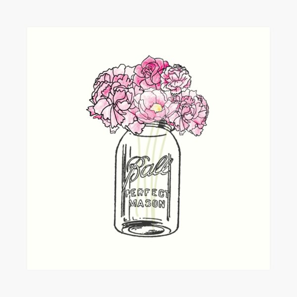 Mason Jar Art Print