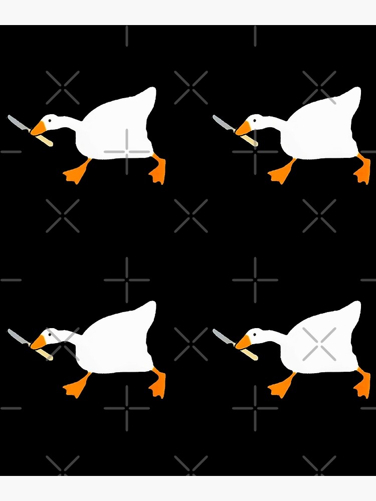 "Goose with Knife Untitled Goose Game Memes" Poster by Medkhattala