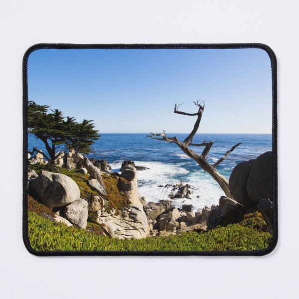 Item preview, View of Pacific Coast near 17-Mile Drive is a scenic road through Pacific Grove and Pebble Beach on the Monterey Peninsula in California designed and sold by OrcaNature.