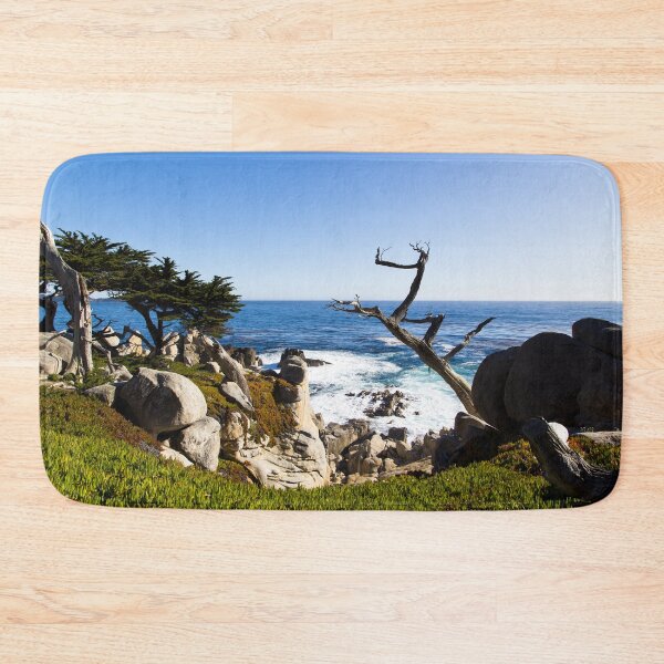 Item preview, View of Pacific Coast near 17-Mile Drive is a scenic road through Pacific Grove and Pebble Beach on the Monterey Peninsula in California designed and sold by OrcaNature.