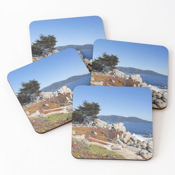 Item preview, View of Pacific coast near 17-Mile Drive is a scenic road through Pacific Grove and Pebble Beach on the Monterey Peninsula in California designed and sold by OrcaNature.