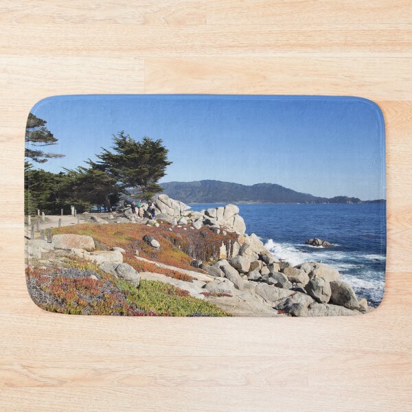 Item preview, View of Pacific coast near 17-Mile Drive is a scenic road through Pacific Grove and Pebble Beach on the Monterey Peninsula in California designed and sold by OrcaNature.