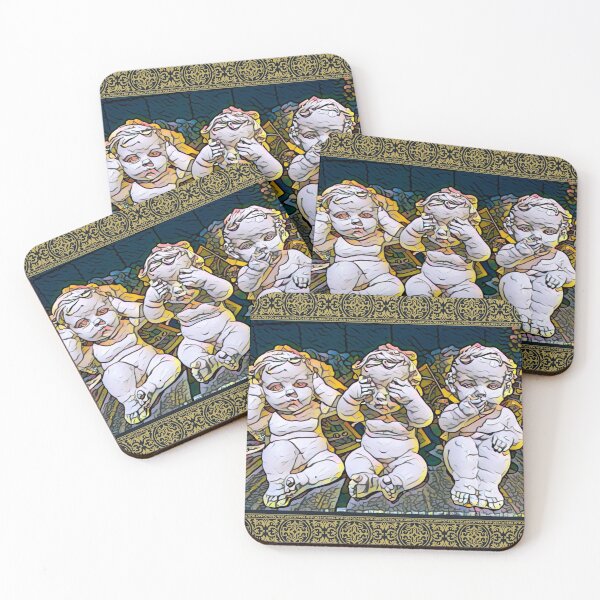 Item preview, See No Evil Trio of Cherubs designed and sold by DonneeCreations.
