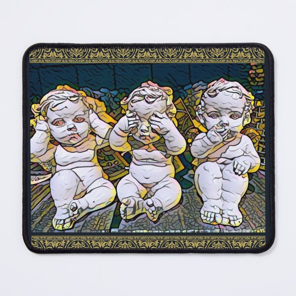 Item preview, See No Evil Trio of Cherubs designed and sold by DonneeCreations.