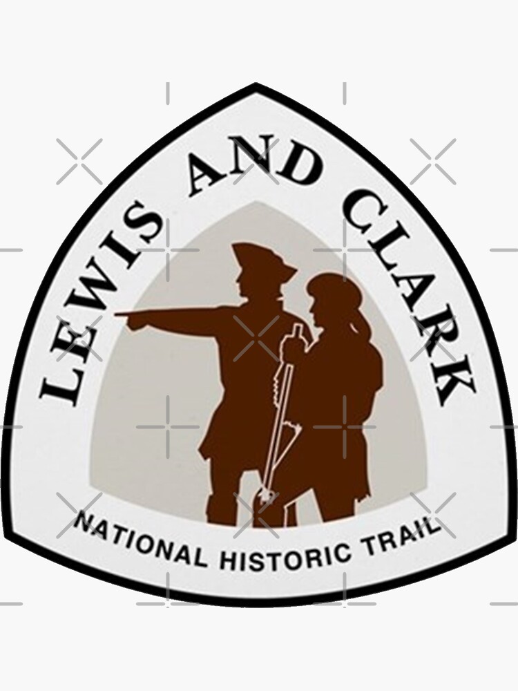 Thumbnail 3 of 3, Sticker, Lewis and Clark Trail designed and sold by triplew427.