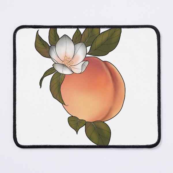 Item preview, Botanical peach and blossom designed and sold by Bekka Luna.
