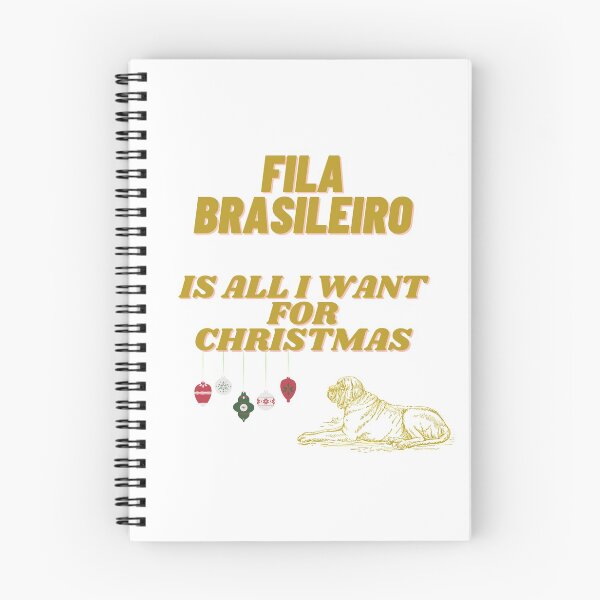 Item preview, Fila Brasileiro es todo lo que quiero para Navidad Lindo perro mastín brasileño designed and sold by silviaol.