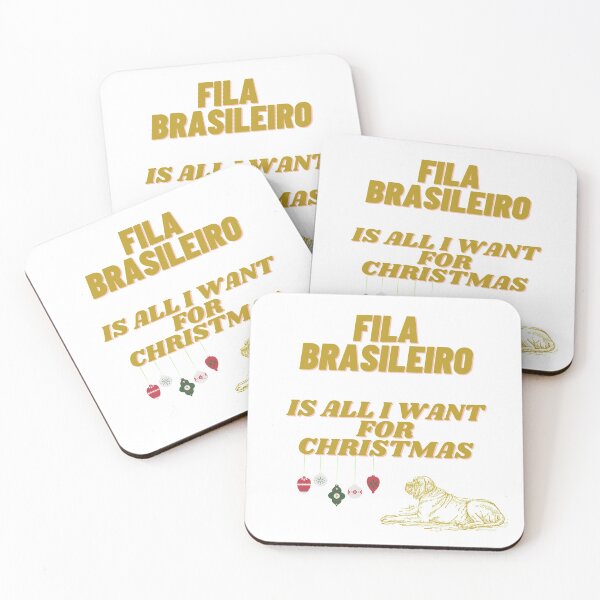 Item preview, Fila Brasileiro is All I Want for Christmas Cute Brazilian Mastiff Dog  designed and sold by silviaol.