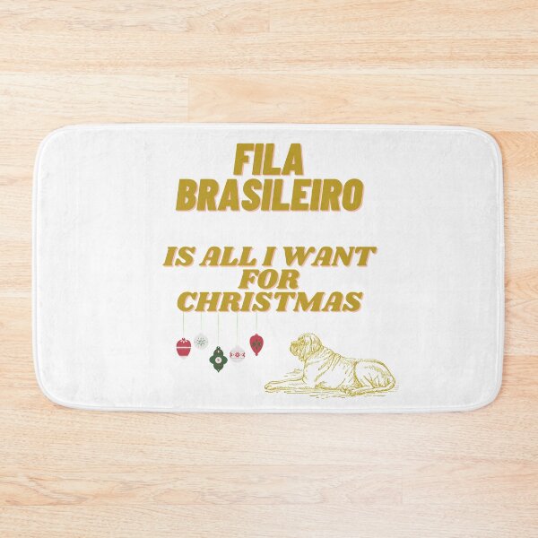 Item preview, Fila Brasileiro is All I Want for Christmas Cute Brazilian Mastiff Dog  designed and sold by silviaol.