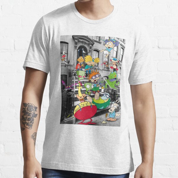 Item preview, Nickelodeon Classic Nicktoons Hanging On Stoop  designed and sold by midoxthemagnent.