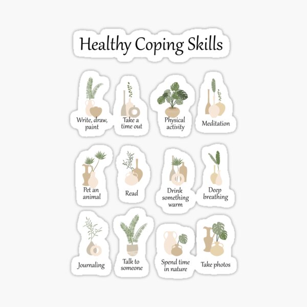 Healthy Coping Skills Sticker