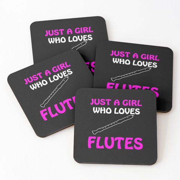 Item preview, Just a Girl who loves Flutes, Flute Lover, Flutist, Flute Player , Flute Teacher , Flute Student Gift designed and sold by LusterCraft.