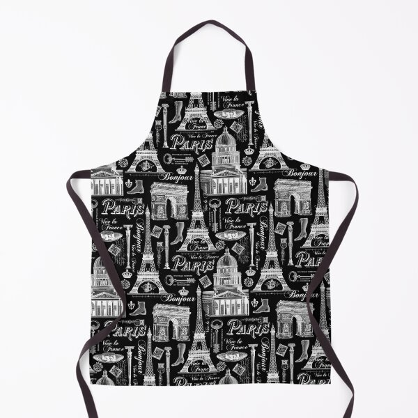 Item preview, Romantic Paris Vintage Black And White Pattern designed and sold by artsandsoul.