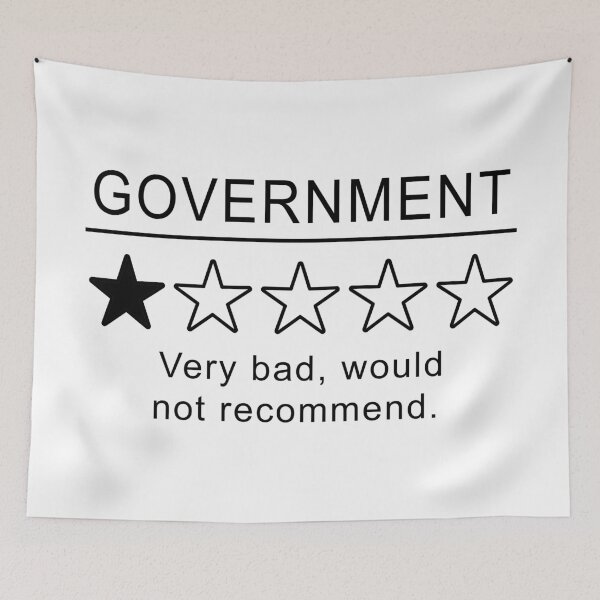 Item preview, Government Very Bad Would Not Recommend Political Libertarian designed and sold by ArtOfRebellion.