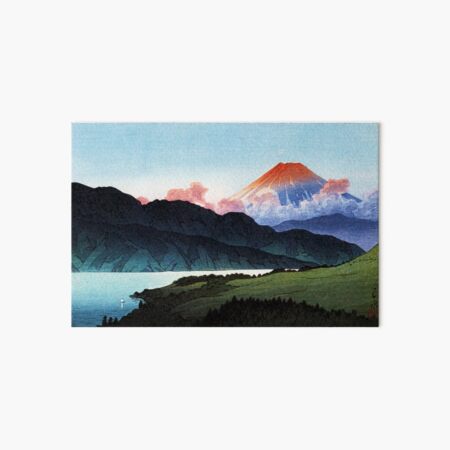" UKIYO-e A Nocturnal Fuji, Lake Ashino by Kawase Hasui Japanese Art
