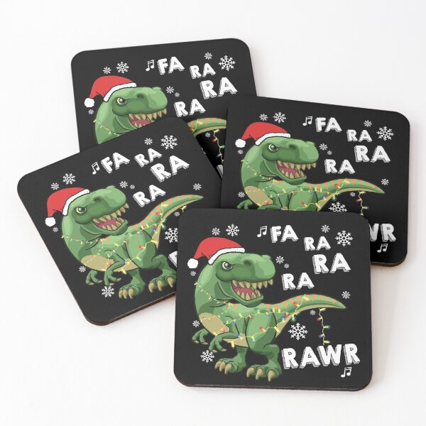 Item preview, Dinosaur Christmas Fa Ra Ra Rawr T-rex Santa Boys Xmas Gift designed and sold by RicaGraphic.