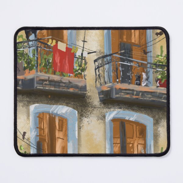 Item preview, Black cat on a sunny balcony designed and sold by JakoRila.