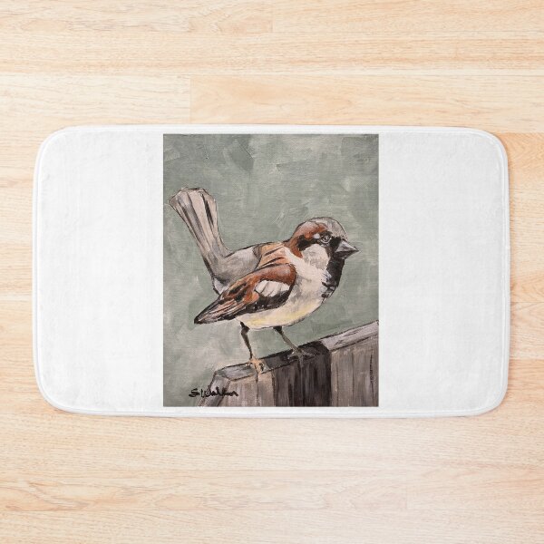 Item preview, House Sparrow On Fence designed and sold by Susan  Washington.