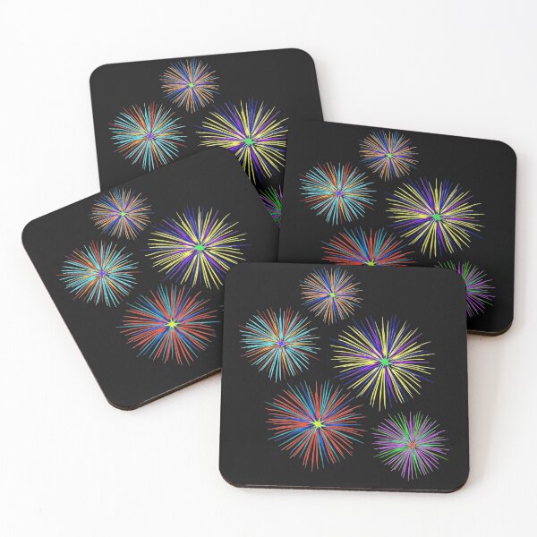Item preview, Colorful fireworks 2, New Year's Eve motif, fireworks birthday designed and sold by Kirei-Lily.