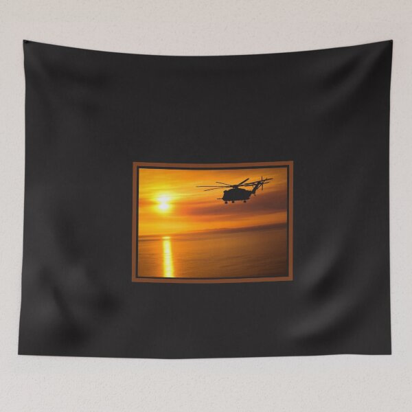 Item preview, Helicopter sunset designed and sold by SmartTShirtTime.
