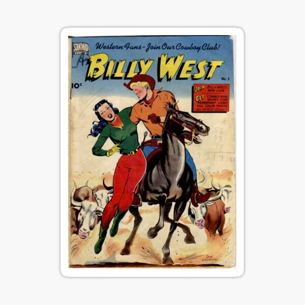 “Billy West Comic Book Cover” Sticker for Sale by SunnyStingray | Redbubble