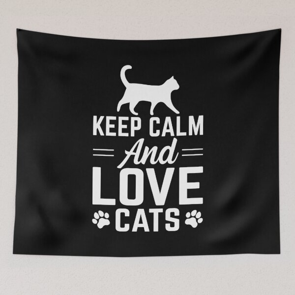 Item preview, Keep Calm and Love Cats designed and sold by Coteafee.