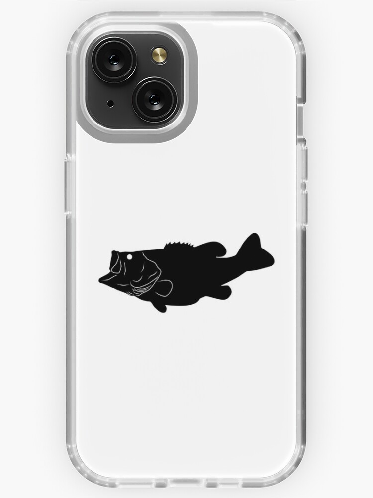 Largemouth Bass Fish Silhouette (Black) iPhone Case for Sale by  SandpiperDesign
