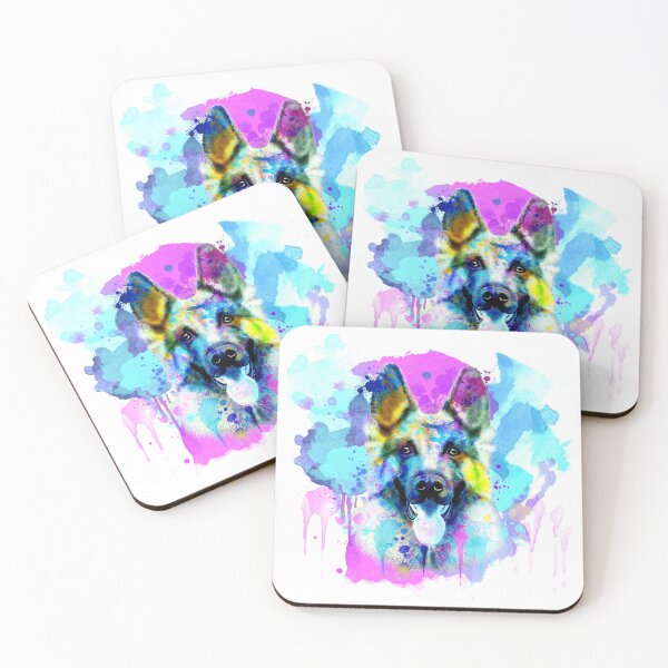 Item preview, German Shepherd Watercolor, Artistic German Shepherd, German Shepherd Art, German Shepherd Lovers designed and sold by RomanDigitalArt.