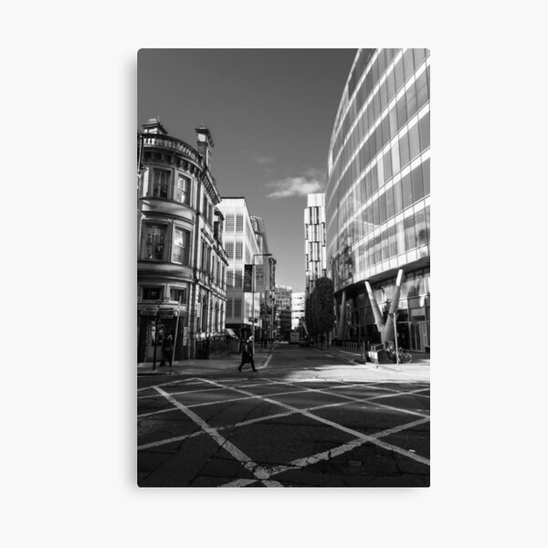 Manchester in Black and White Canvas Print