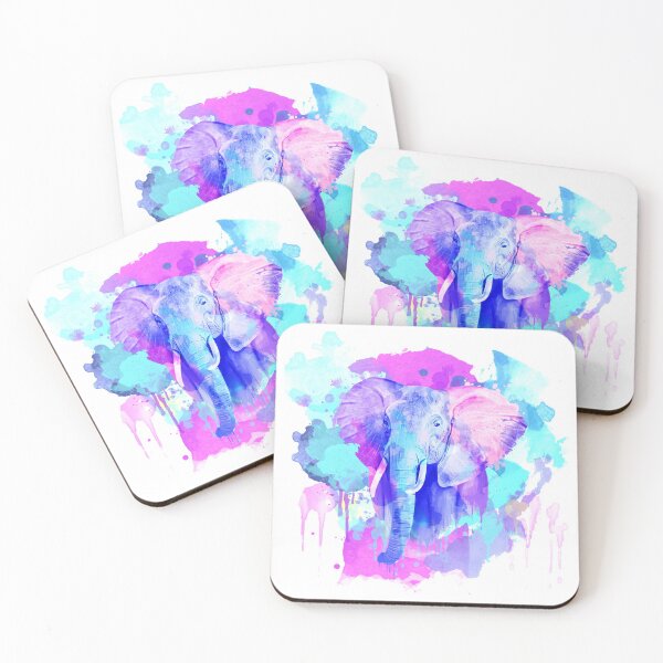 Item preview, Elephant Watercolor, Elephant Painting, Artistic Elephant, Elephant Art, Colorful Elephant designed and sold by RomanDigitalArt.