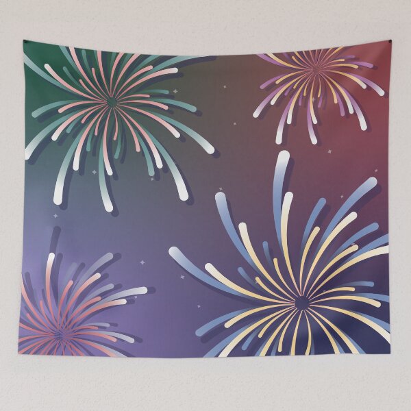 Item preview, Christmas ball with fireworks for New Year designed and sold by Katya Chekanova.