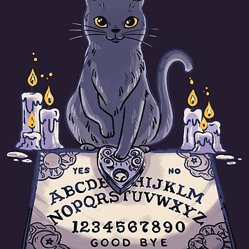 Ilustración de tablero de ouija dibujado a mano