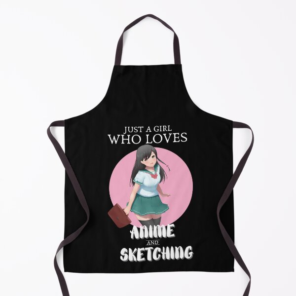 Item preview, Just a girl who loves anime and sketching designed and sold by vaughanestudio.