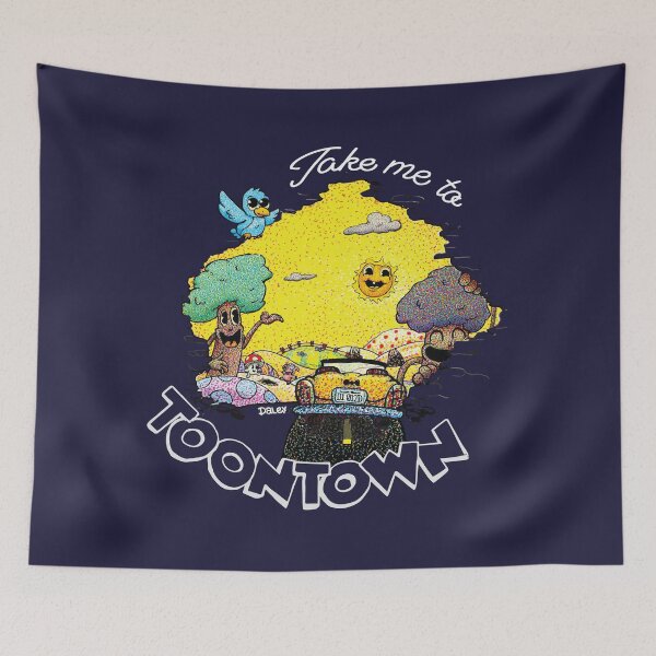 Item preview, Take Me To ToonTown (white) designed and sold by DaleyDots.